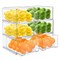 Sorbus Clear Stackable Pull Out Refrigerator Organizer Bins - for Kitchen, Refrigerator, Freezer, Organization and Storage